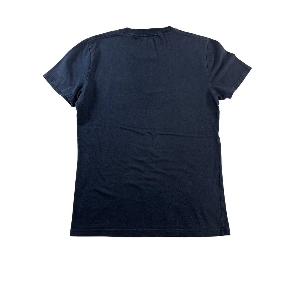 Hollister Mens Navy T-Shirt With Floral Pocket Design Size XS 100% Cotton - Picture 5 of 5